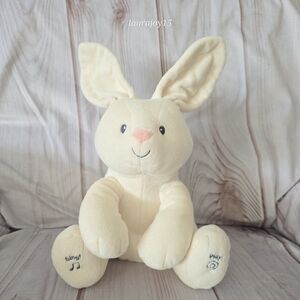 Baby Gund Flora Bunny Rabbit Singing Peek A Boo Plush Toy Cream 10 Inch 2021